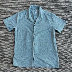 Rhythm Vacation Stripe SS button down shirt